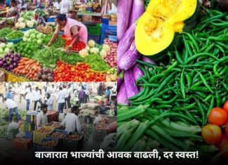 बाजारात भाज्यांची आवक वाढली, दर स्वस्त!