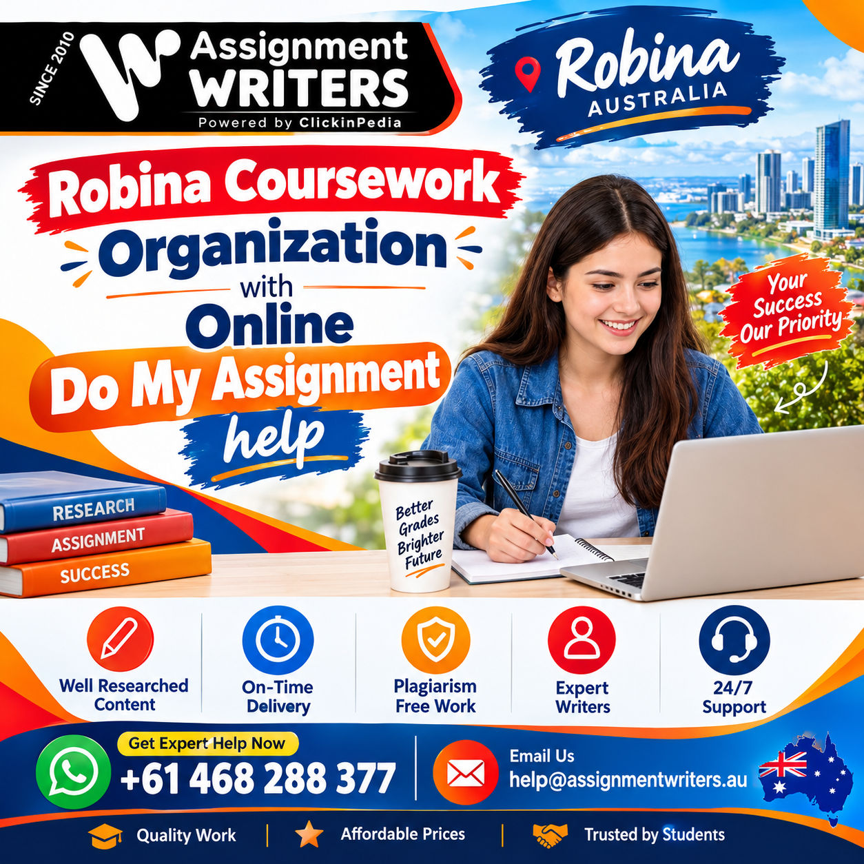 Robina Coursework Organization with Online Do My Assignment help