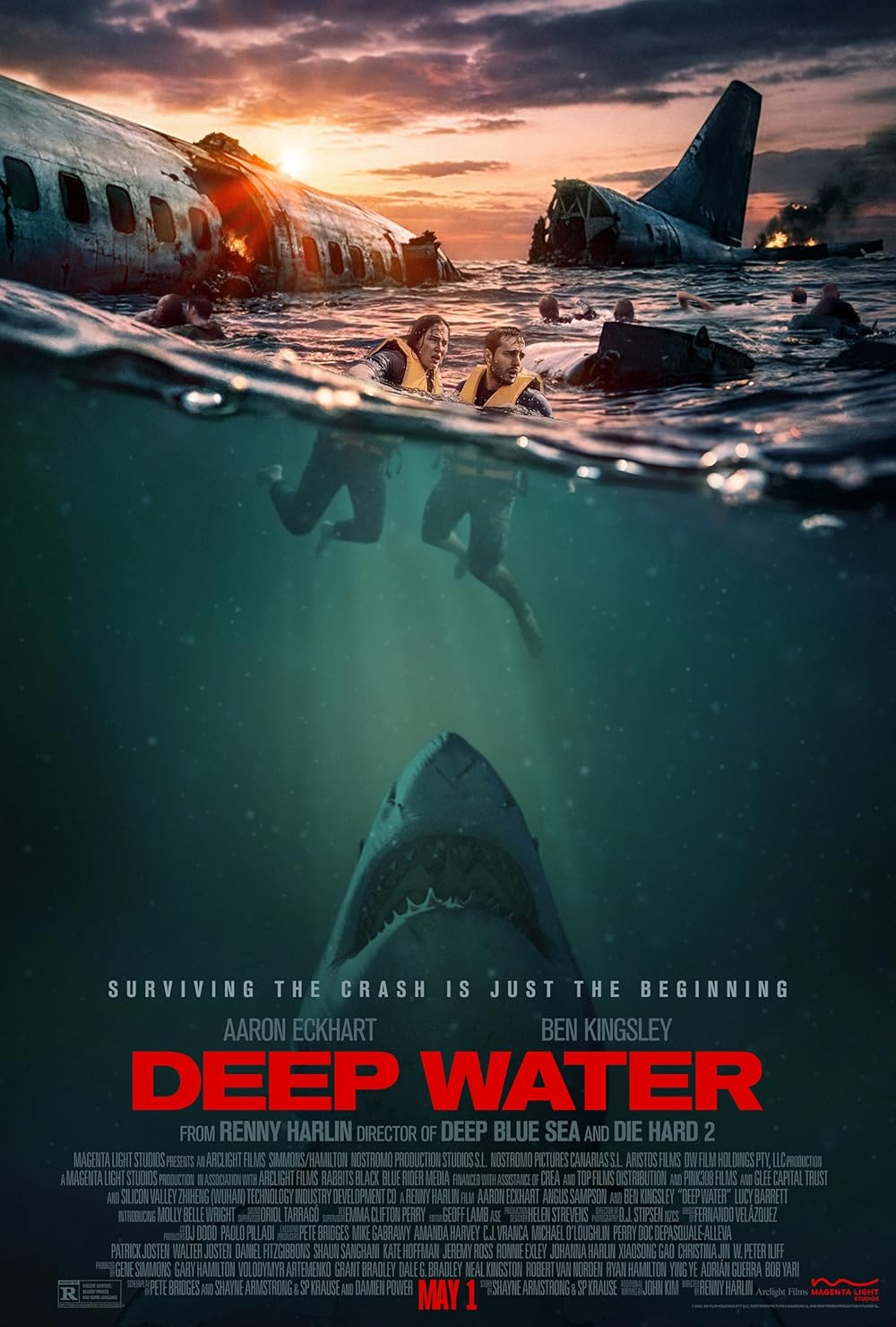 Deep Water Background Poster