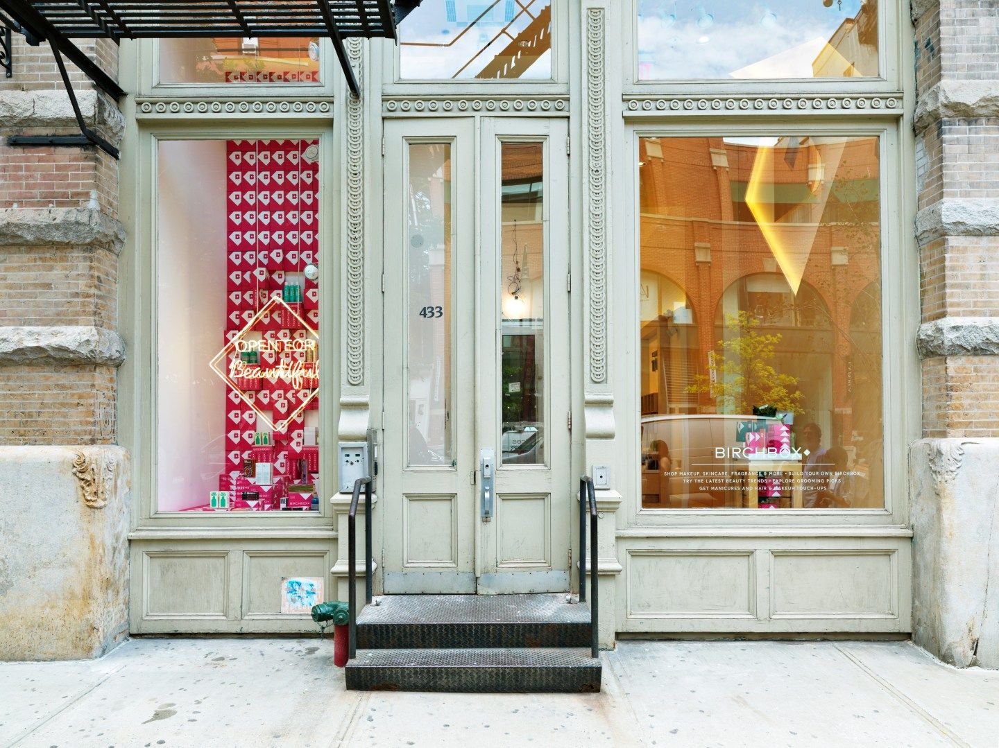 The first brick-and-mortar Birchbox store in the Soho neighborhood of New York City.