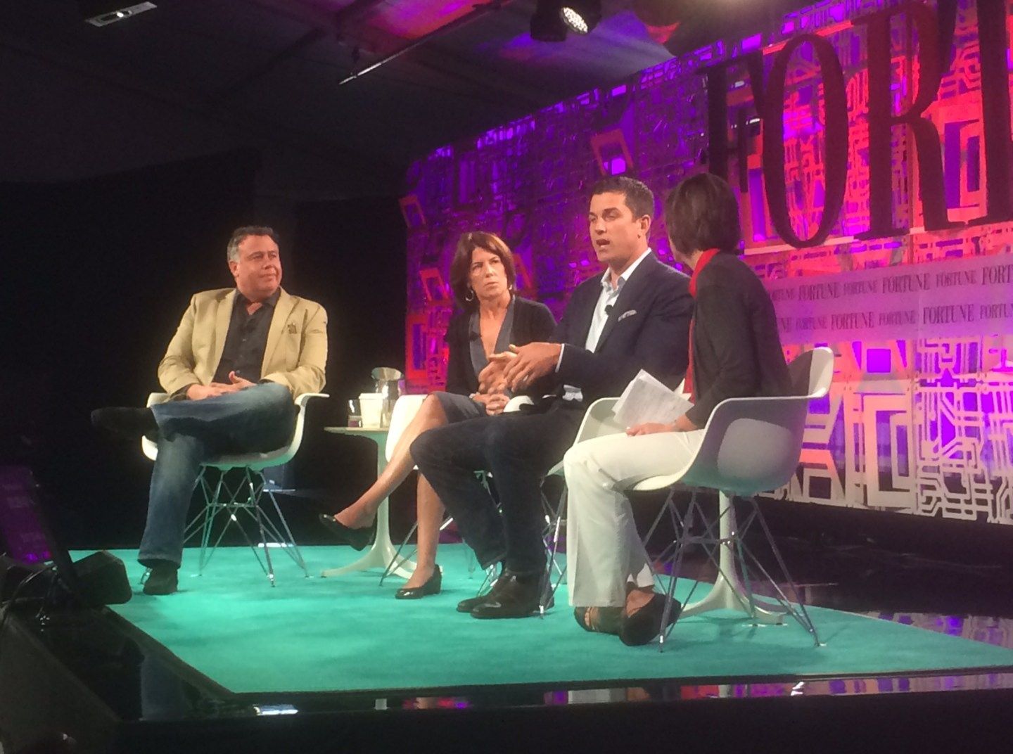 Dion Weisler of HP, Helena Foulkes of CVS, Tom Farley of NYSE at 2015 Coins2Day Brainstorm Tech