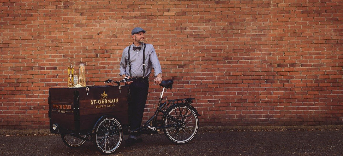 St-Germain using bikes for on-demand delivery service in NYC