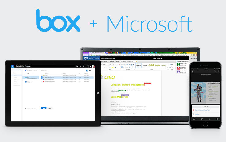 Box Gets Cozier With Microsoft