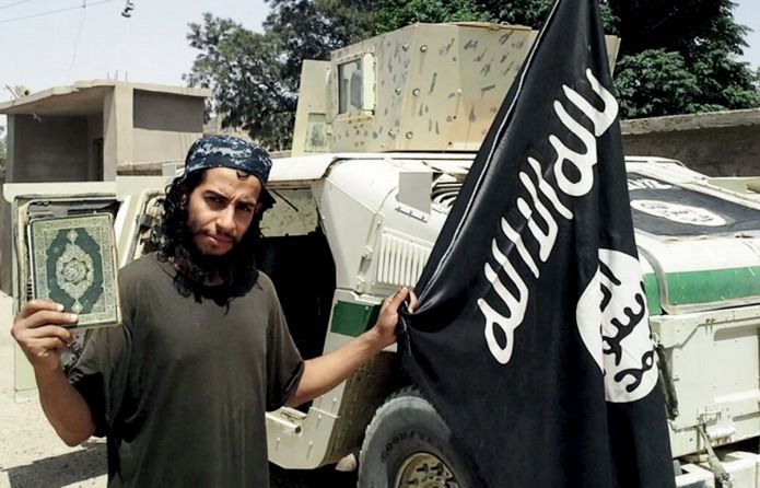 An undated photograph of a man described as Abdelhamid Abaaoud that was published in the Islamic State's online magazine Dabiq and posted on a social media website