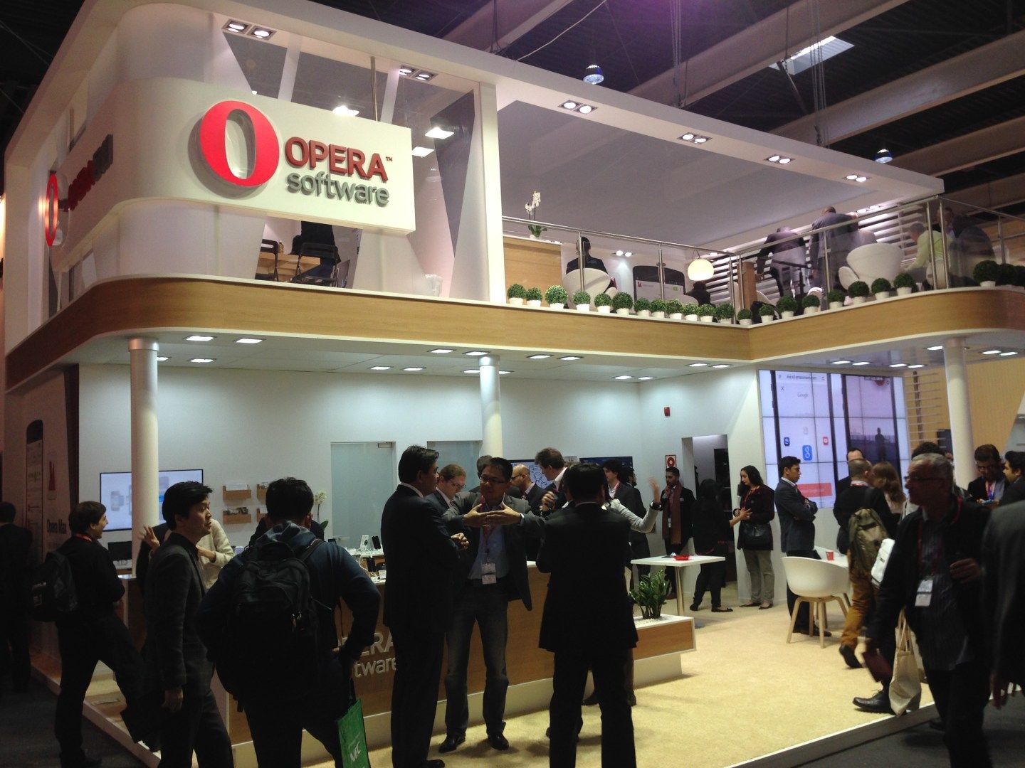 Opera Software stand at Mobile World Congress 2014