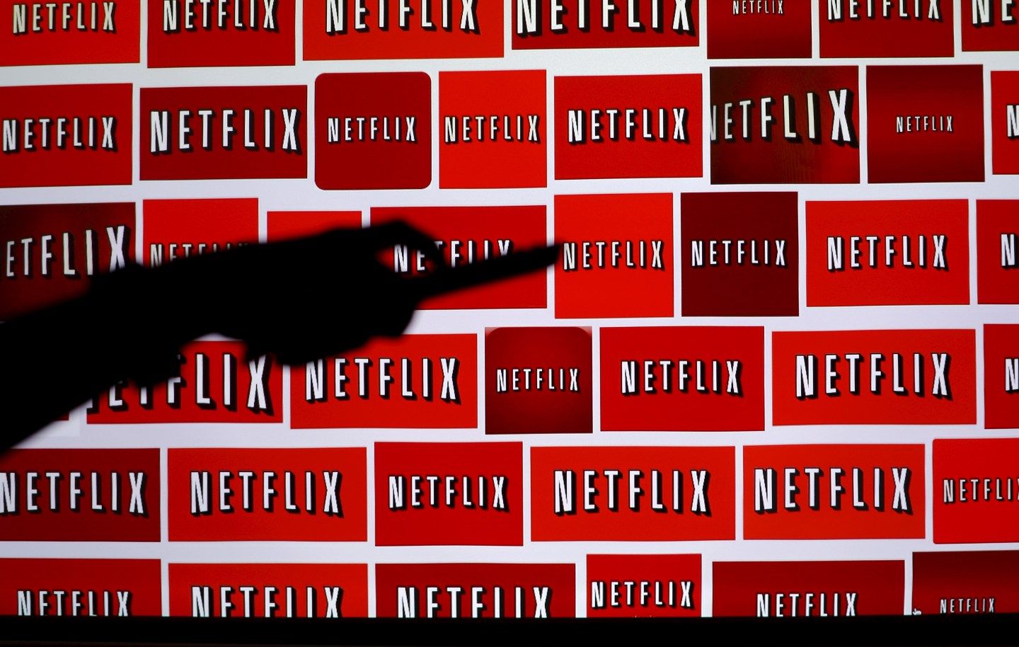 The Netflix logo is shown in this illustration photograph in Encinitas, California