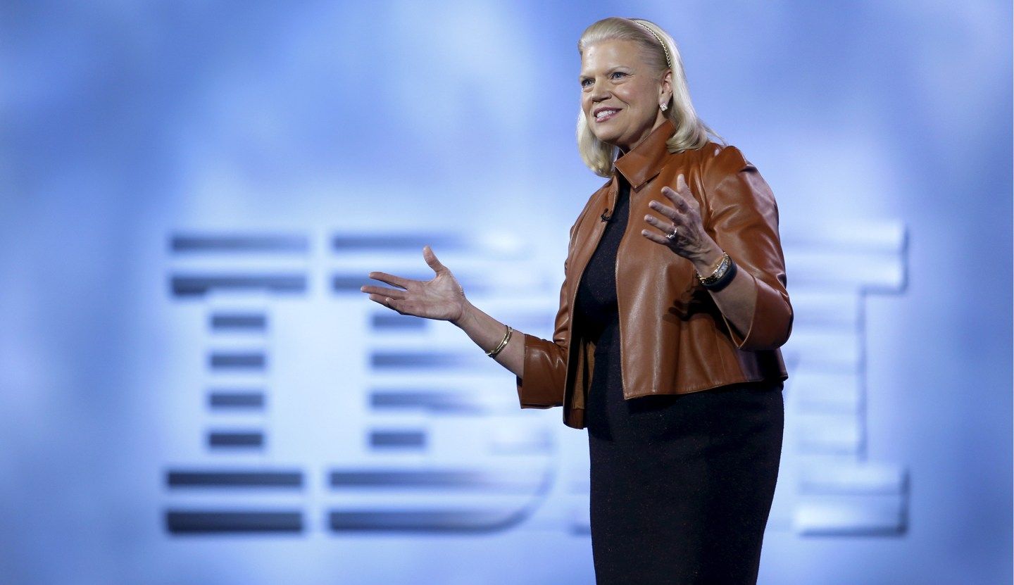 IBM's Rometty gives a keynote address during the 2016 CES trade show in Las Vegas