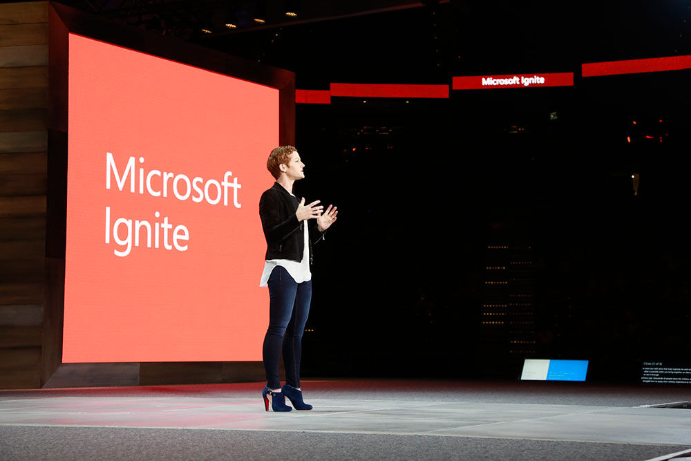 Julia White, corporate vice president, Microsoft Cloud Platform at Ignite 2016 in Atlanta.