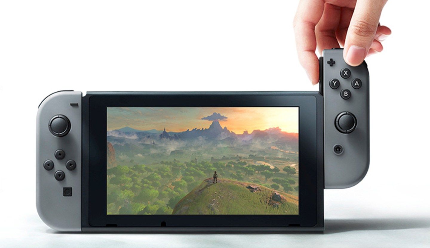 Undated handout image shows the Nintendo Switch, a new gaming device