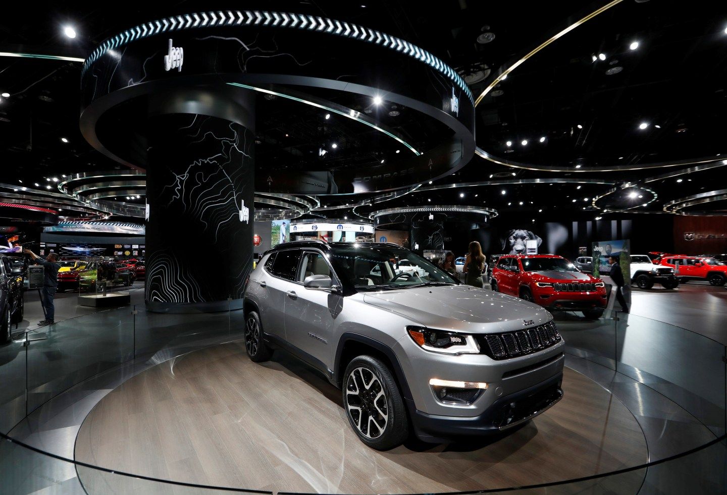 The 2017 Jeep Compass is displayed during the North American International Auto Show in Detroit