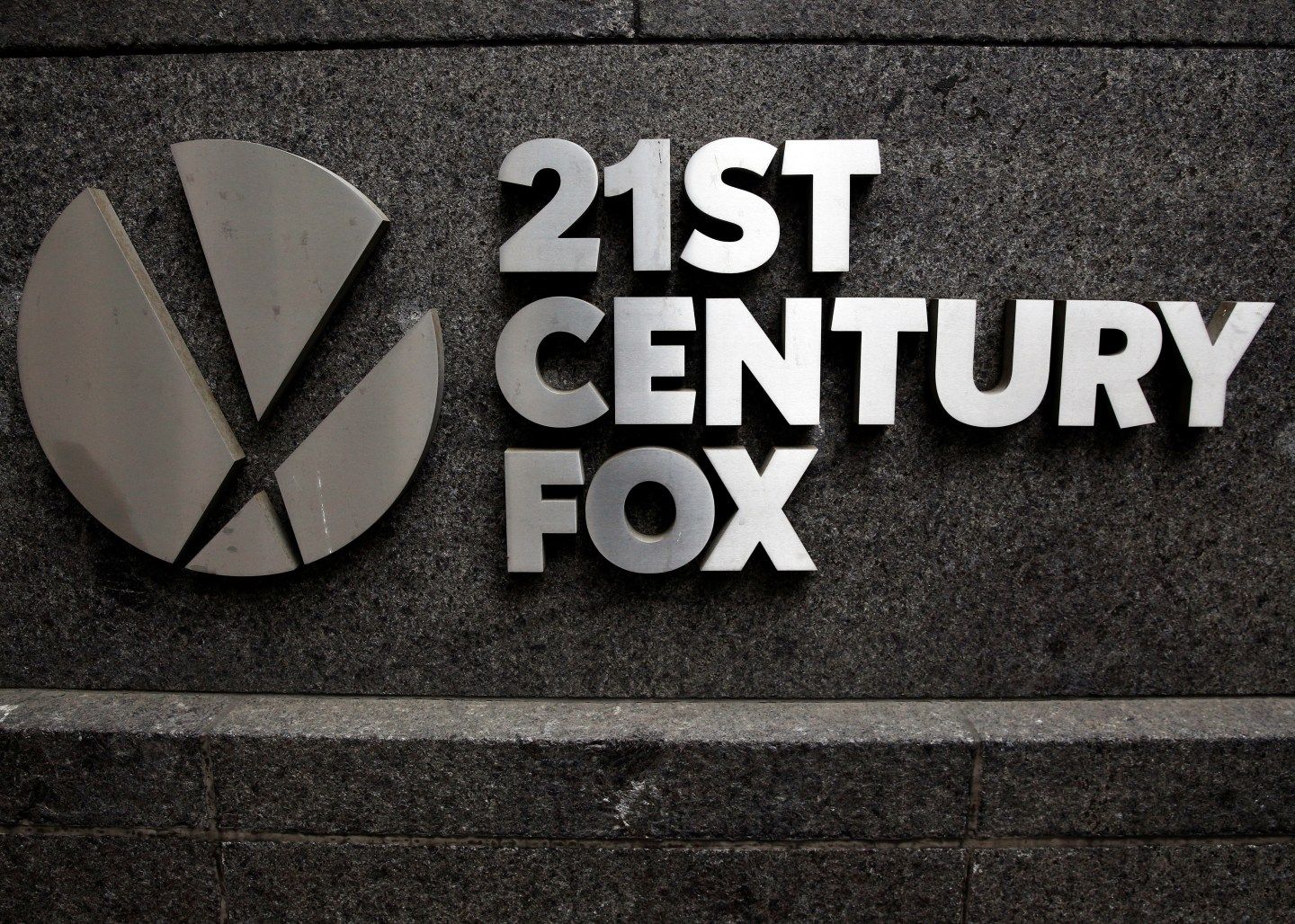 The 21st Century Fox  logo is seen outside the News Corporation headquarters in New York