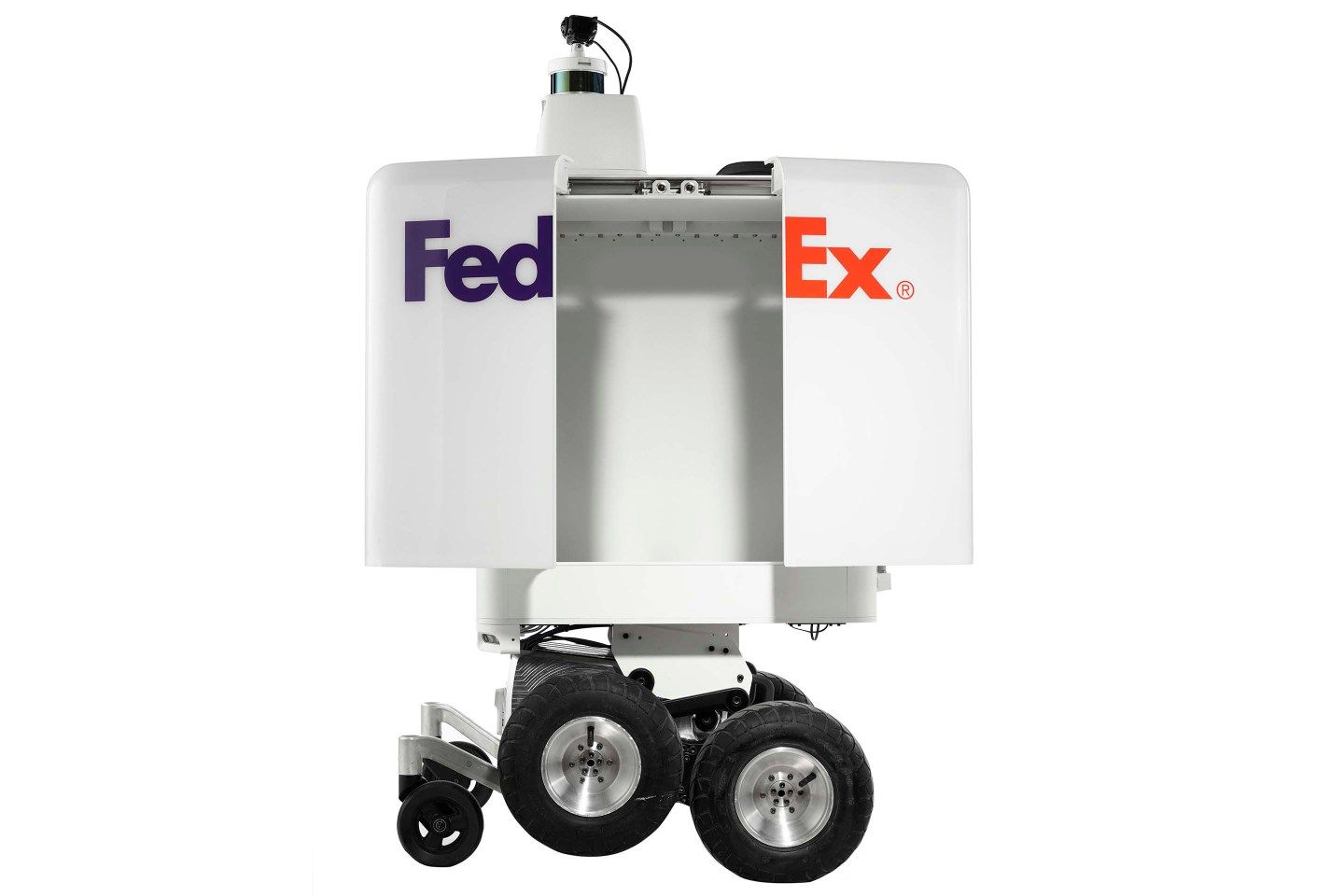 fedex robot delivers horizontal