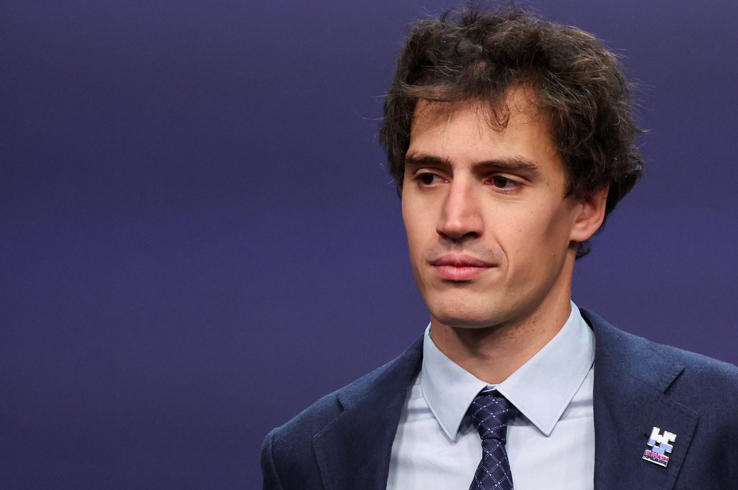 Arthur Mensch, cofounder and CEO of Mistral AI attends the AI Safety Summit at Bletchley Park.