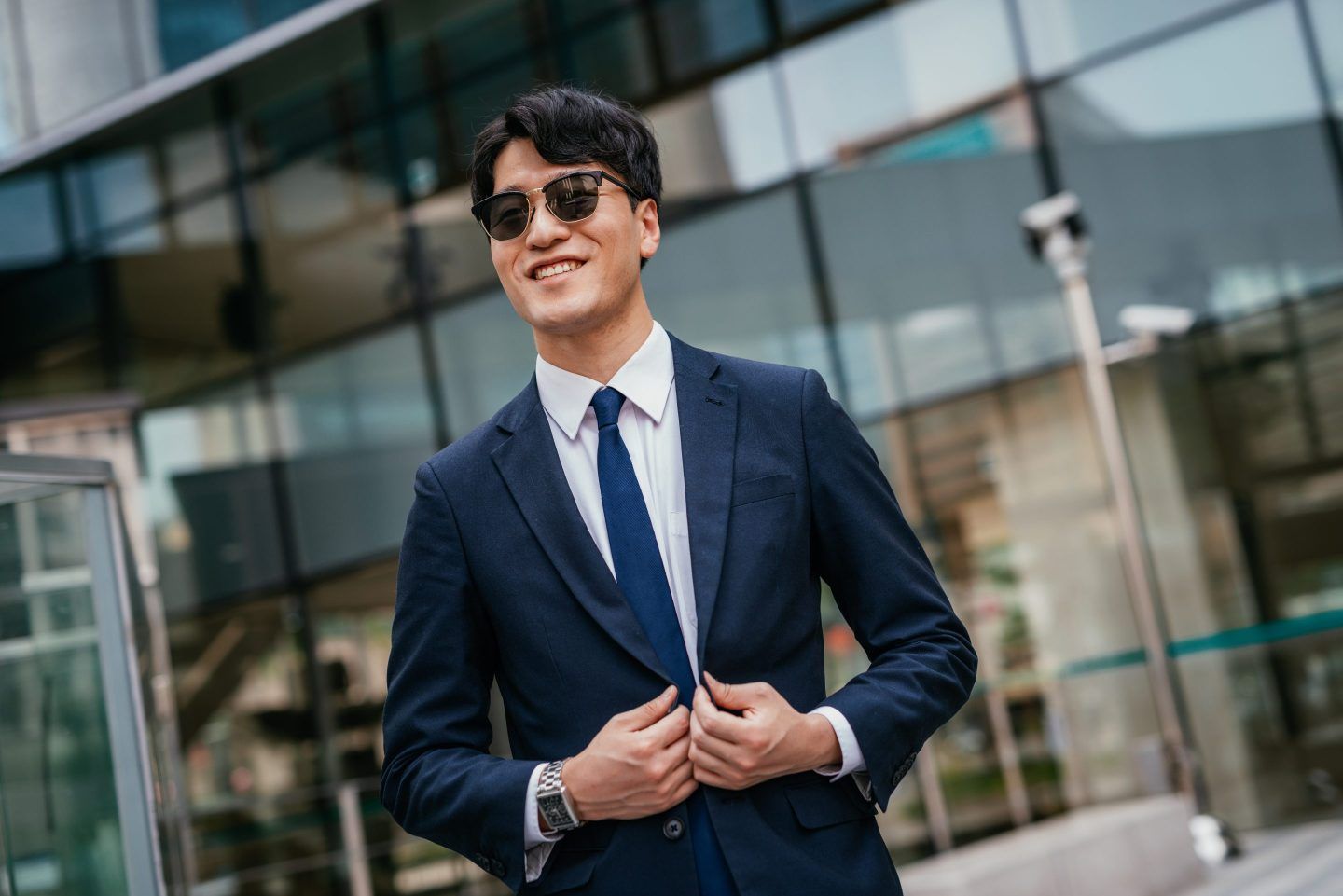 Young businessman in suit