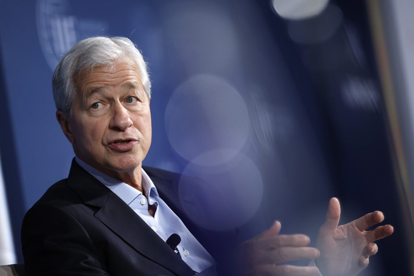 JPMorgan Chase CEO Jamie Dimon speaks at The Institute Of International Finance annual membership meeting at the Ronald Reagan Building on October 24, 2024 in Washington, DC.