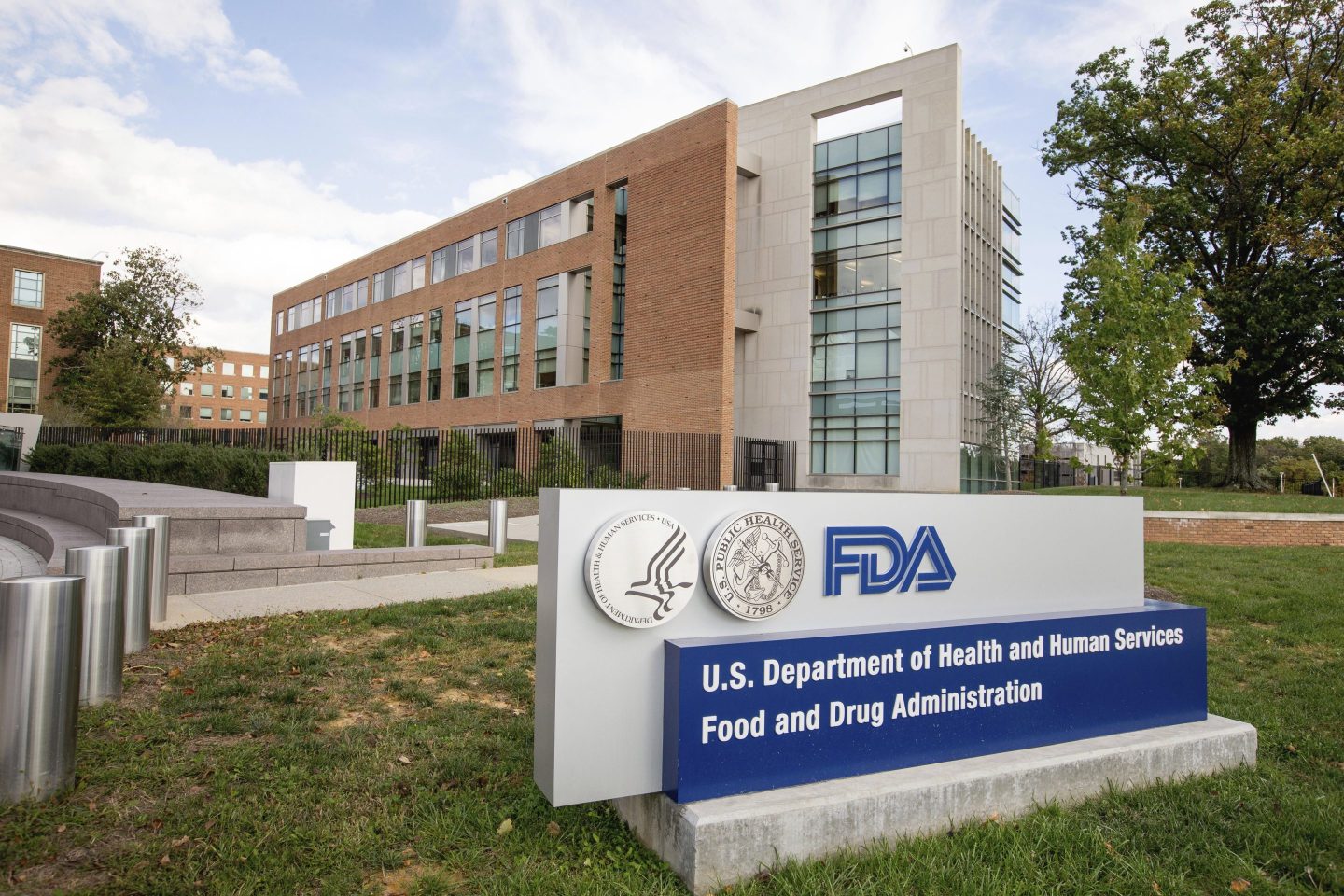 The outside of the FDA headquarters