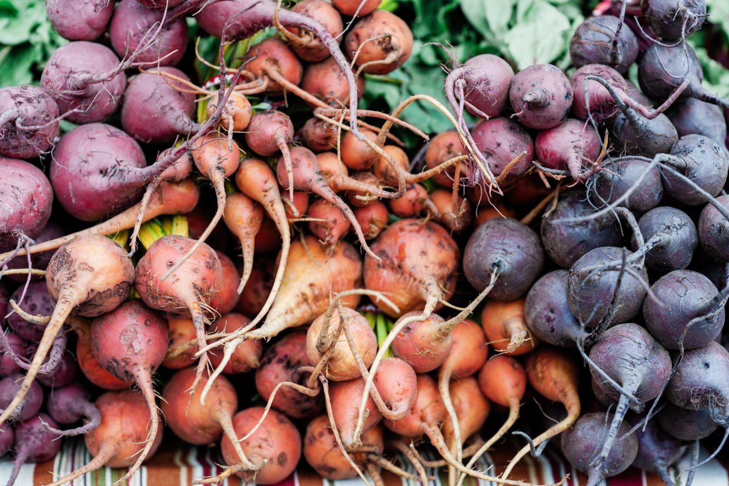 Beets for sale at Ferry Plaza Farmers Market, San Francisco, USA