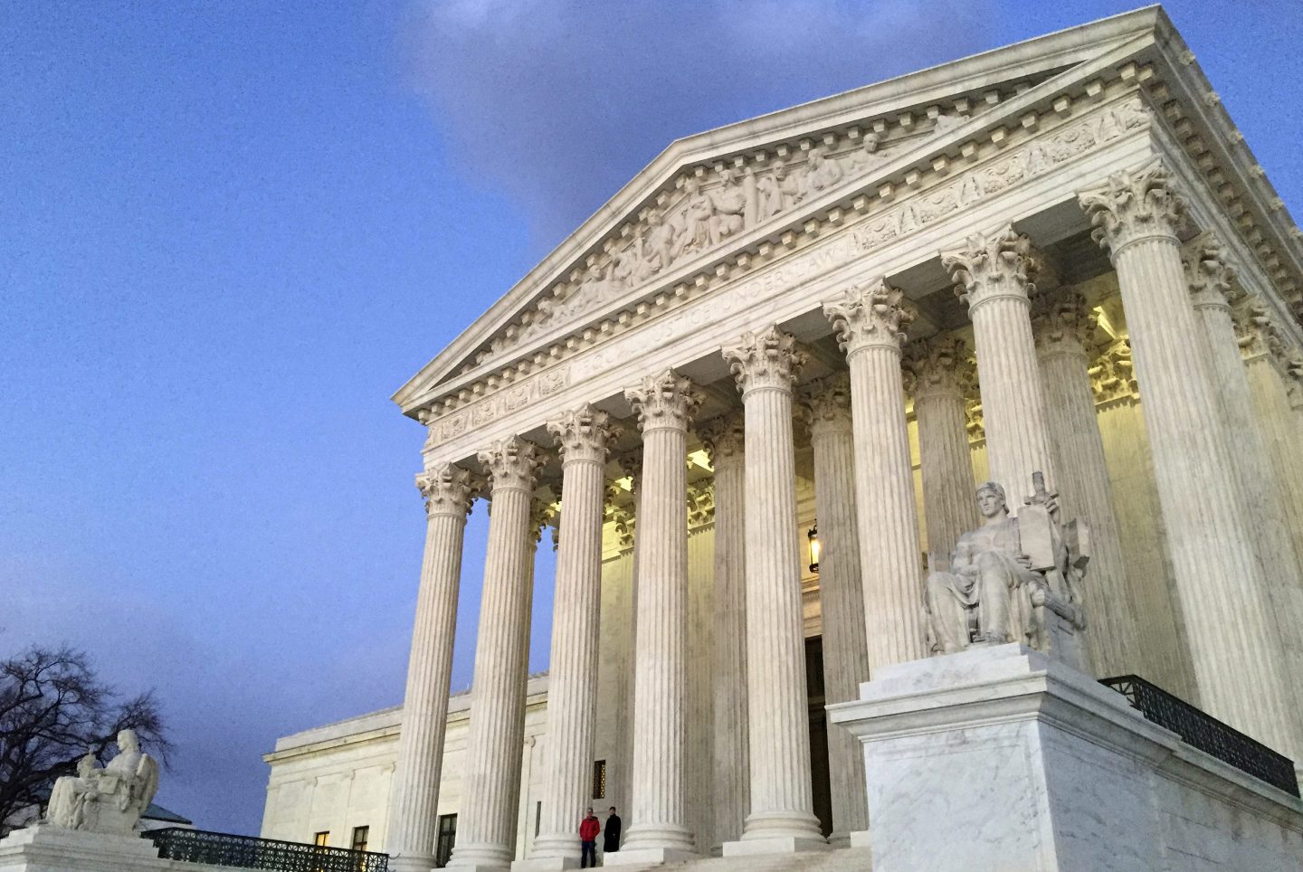 The Supreme Court at sunset in Washington, Feb. 13, 2016.