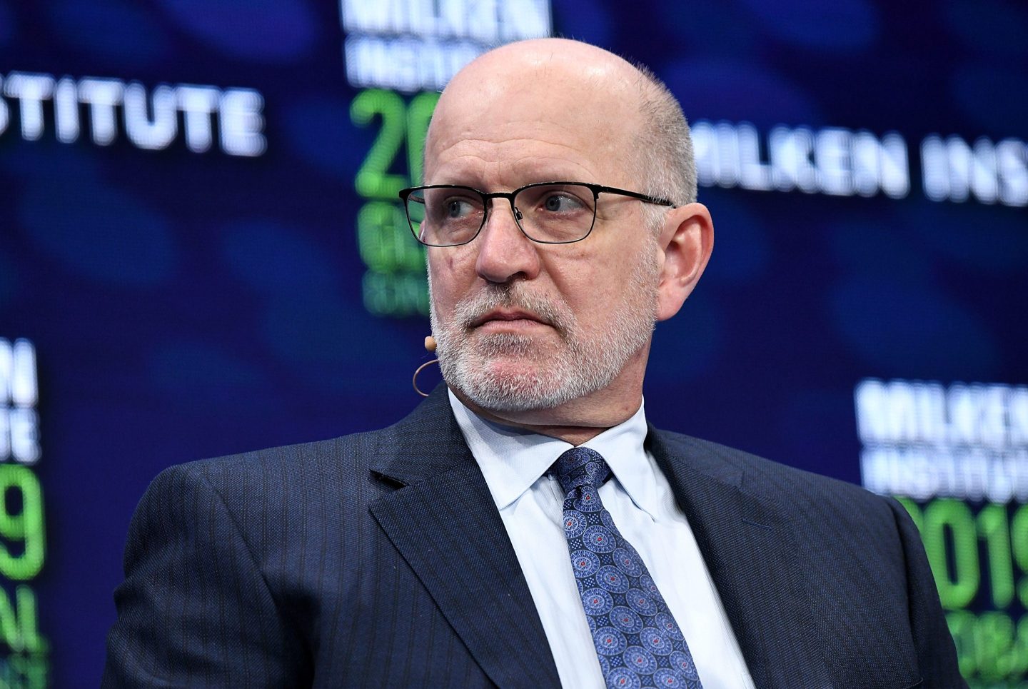 Jeffrey L. Harmening, chairman of the board and CEO of General Mills, participates in a panel discussion during the annual Milken Institute Global Conference at The Beverly Hilton Hotel on April 29, 2019 in Beverly Hills, Calif.