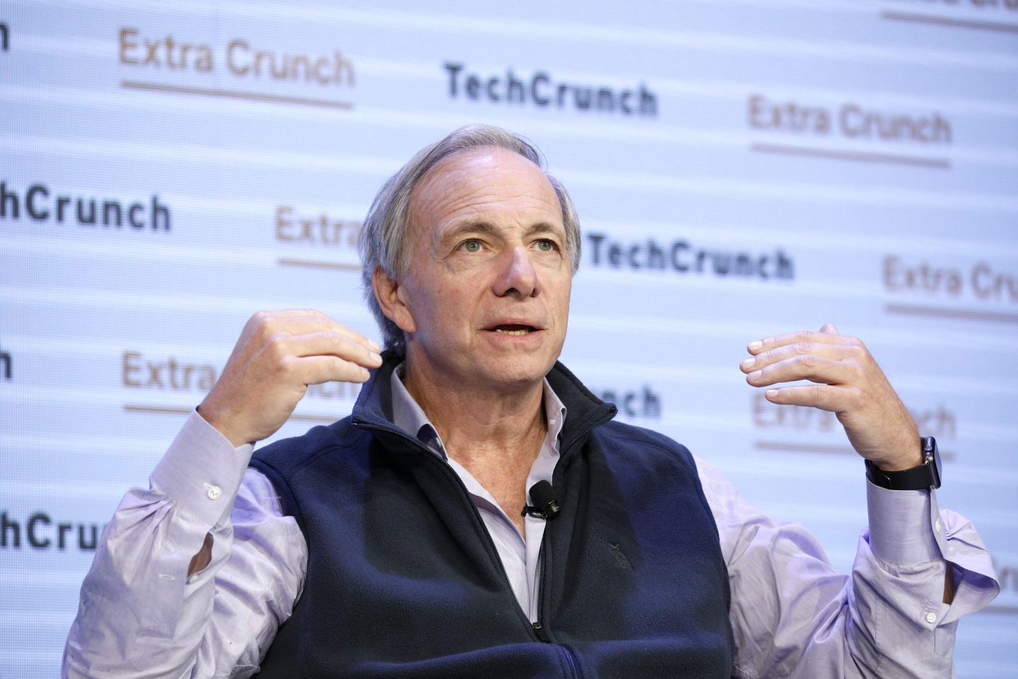 Bridgewater Associates Founder & Co-Chairman/Co-CIO Ray Dalio speaks onstage during TechCrunch Disrupt San Francisco 2019 at Moscone Convention Center on October 02, 2019 in San Francisco, California.
