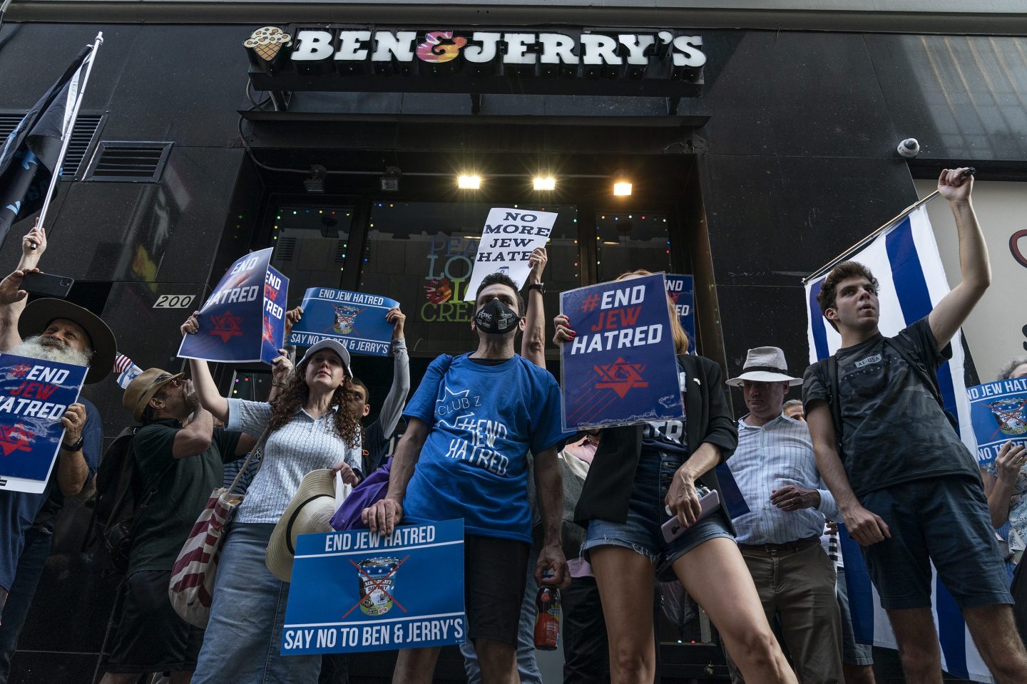 Unilever faced protests after Ben & Jerry's stopped selling ice cream in the Israel-occupied West Bank.