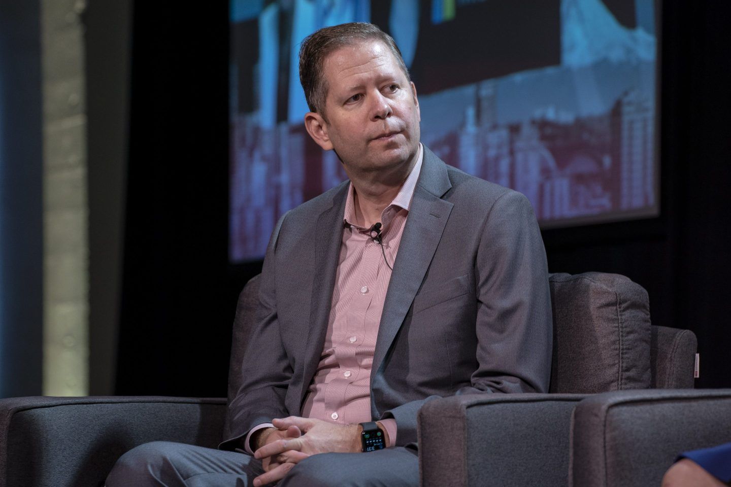 Dan Spaulding, chief people officer of Zillow Group Inc., during the GeekWire Summit in Seattle, Washington, U.S., on Tuesday, Oct. 5, 2021.
