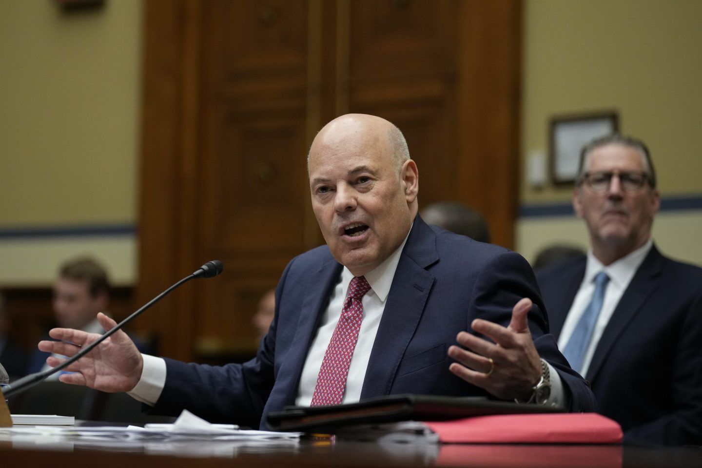 Louis DeJoy speaking