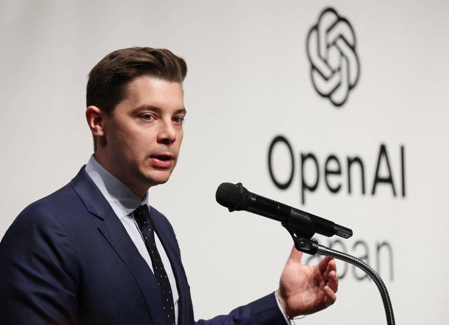 OpenAI COO Brad Lightcap in Tokyo on April 15, 2024. (Photo: STR/JIJI Press/AFP/Getty Images)