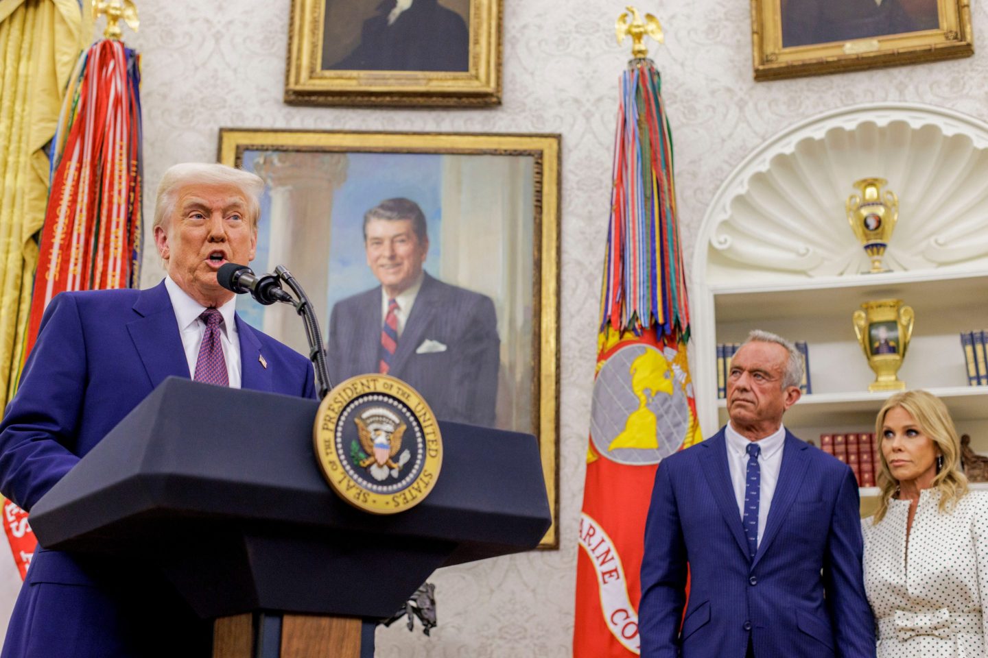 President Donald Trump and Health Secretary Robert F. Kennedy Jr. aim to  "make America healthy again."