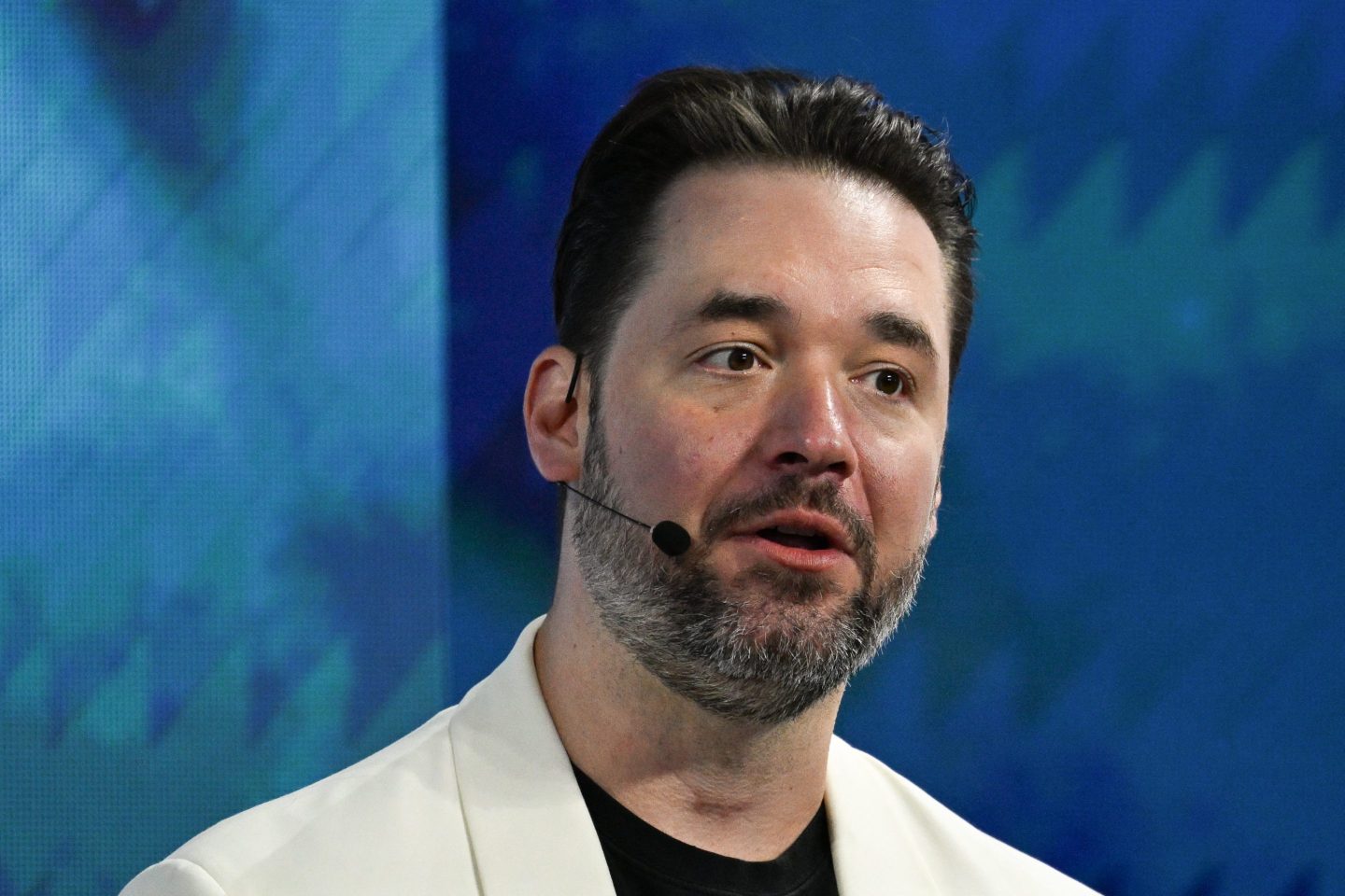 Alexis Ohanian speaks at a conference in February.