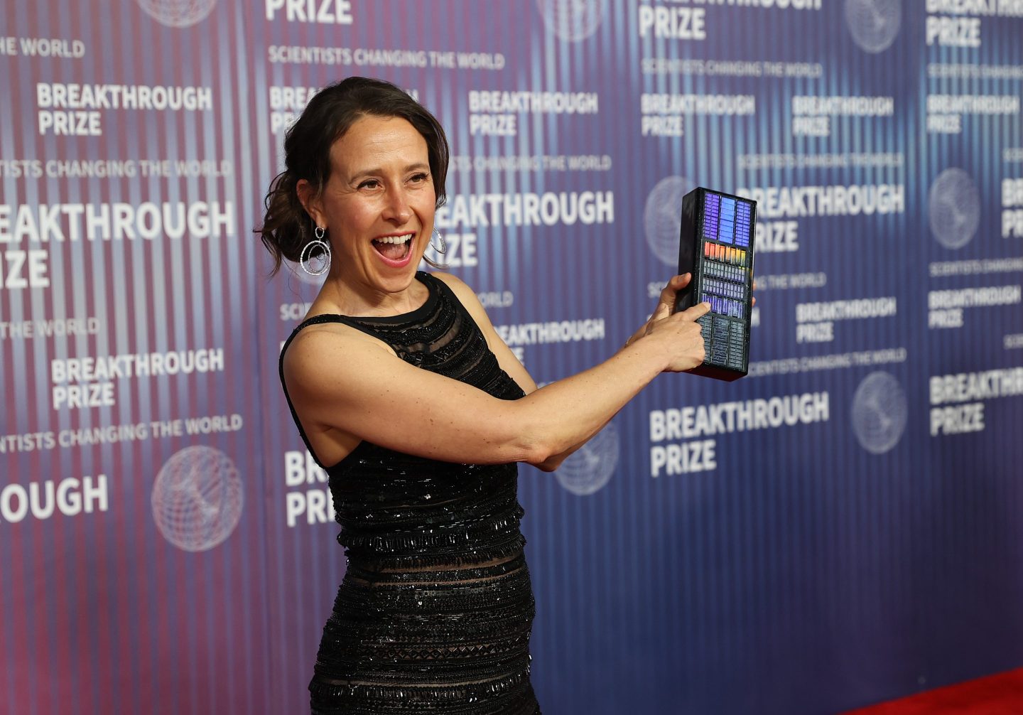 23andMe co-founder Anne Wojcicki at the Breakthrough Prize Awards in Los Angeles, California, United States on April 13, 2024. (Photo: Tayfun Coskun/Anadolu/Getty Images)