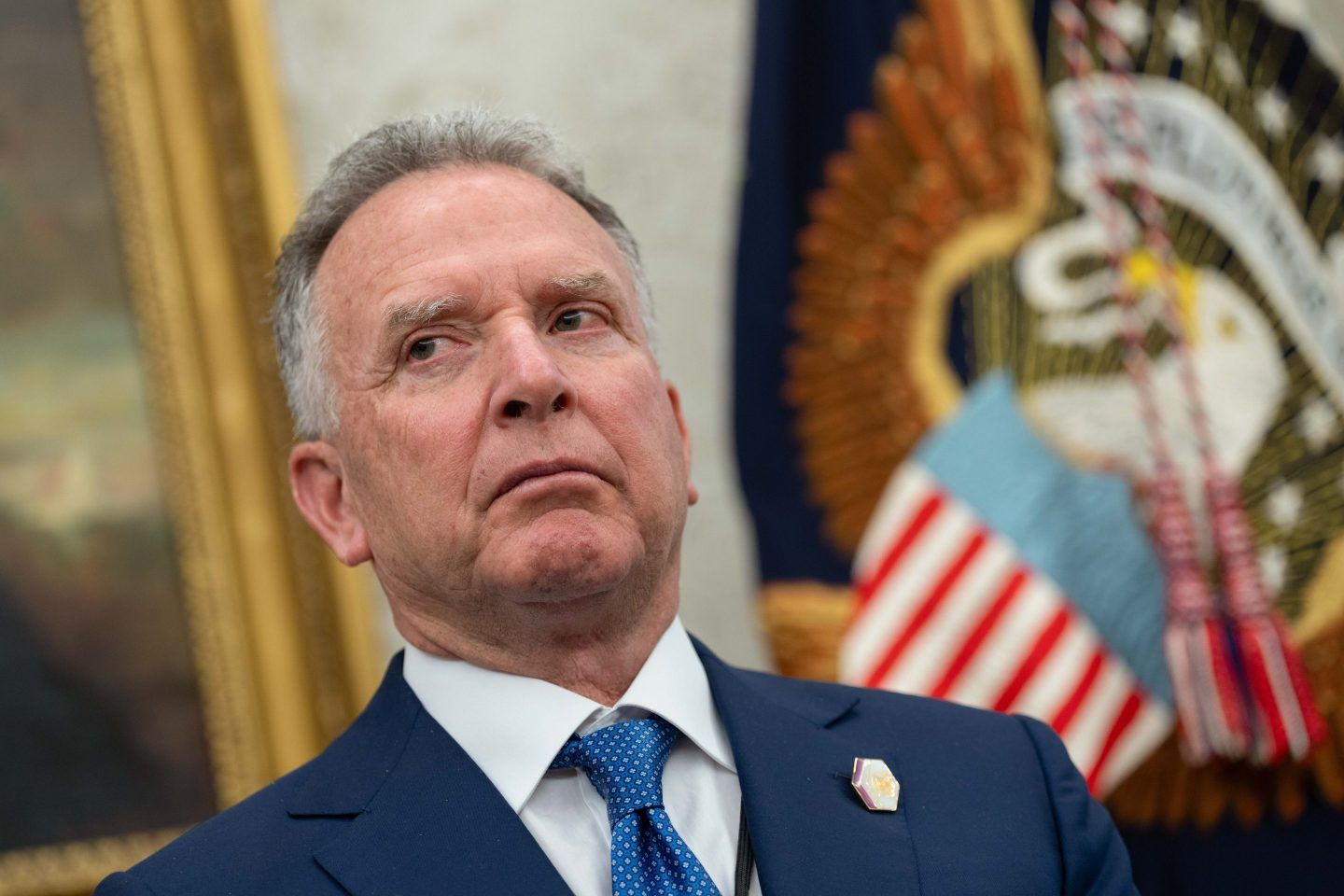 Steve Witkoff looks perturbed