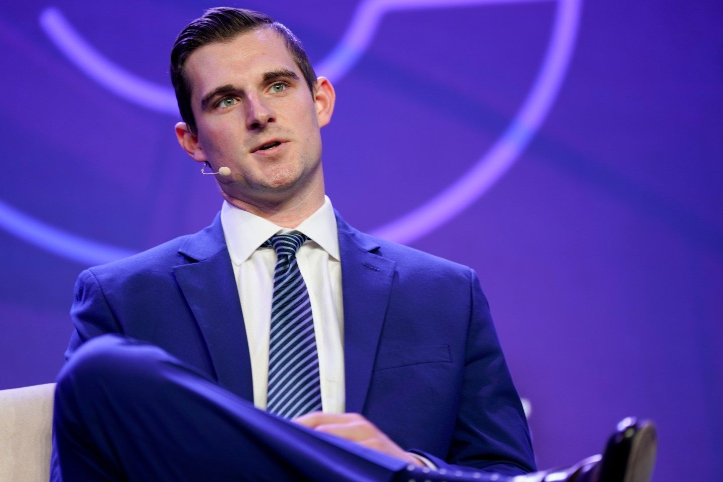 Bo Hines, executive director of the Presidential Council of Advisers for Digital Assets, during the DC Blockchain Summit in Washington, DC, US, on Wednesday, March 26, 2025. 