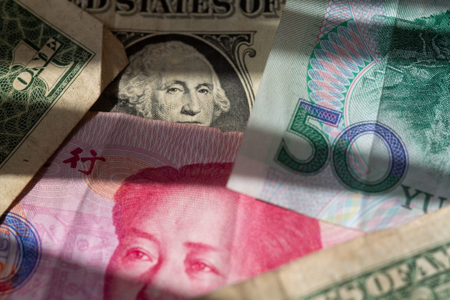 The dollar peeks out from behind other currencies