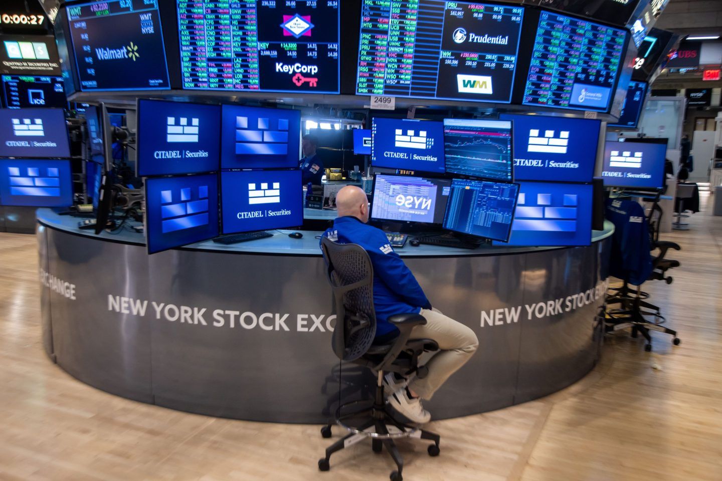 New York stock exchange floor