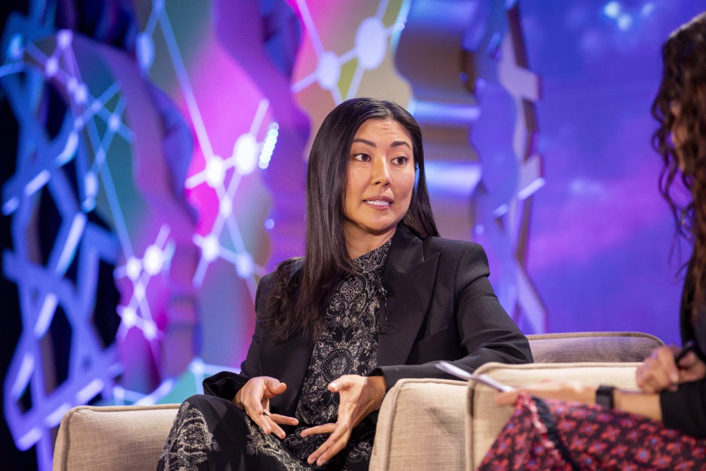 Emily Chiu, CEO of fintech startup Novo, at Coins2Day's Most Powerful Women summit in
Riyadh, Saudi Arabia.

