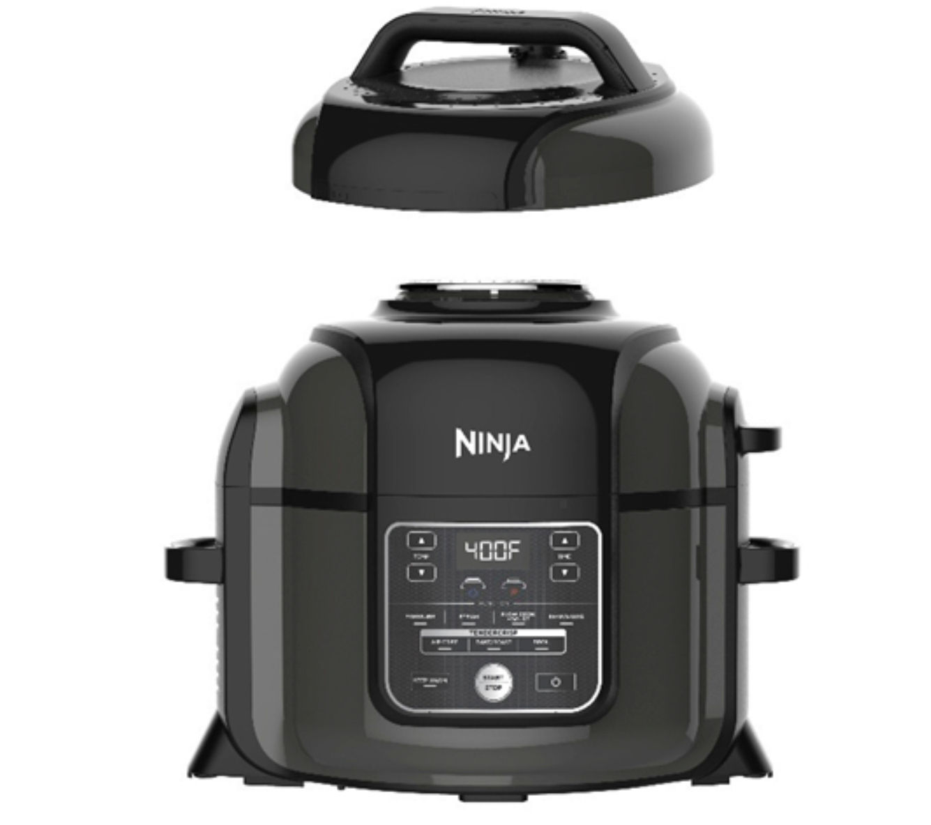 Ninja-branded “Foodi OP300 Series Multi-Function Pressure Cookers” have a lid that can be opened while the cooker is in use.