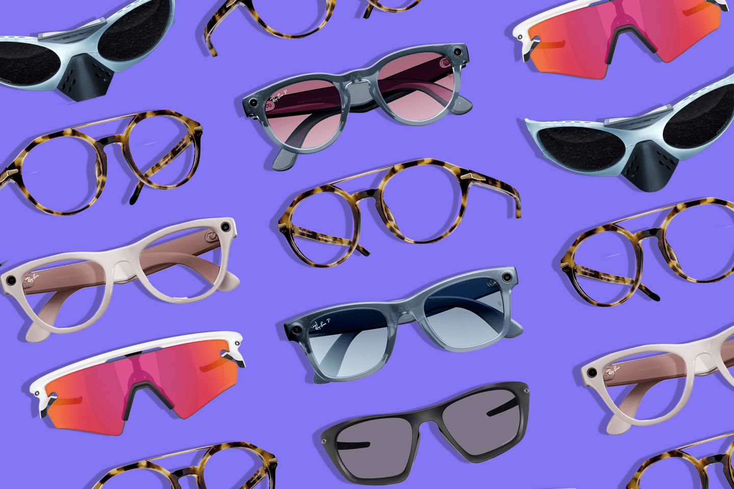 Ray Ban, Oakley and Armani glasses