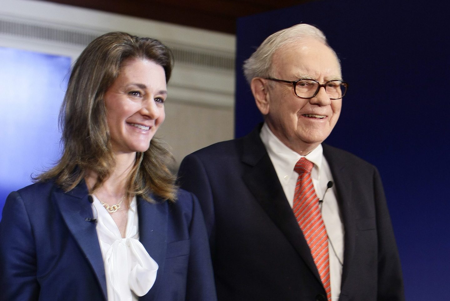 Melinda French Gates and Warren Buffett