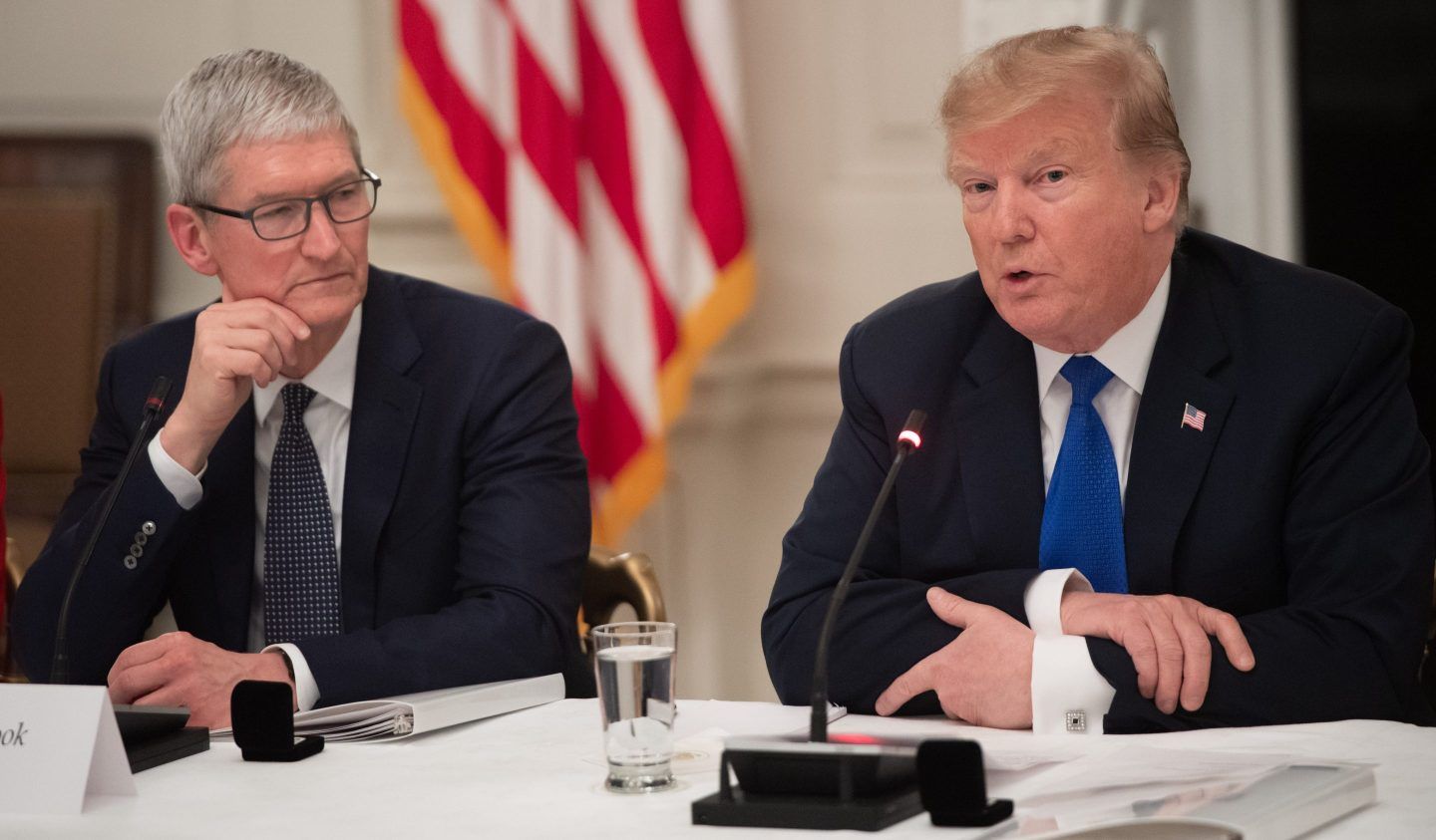 Tim Cook and Donald Trump