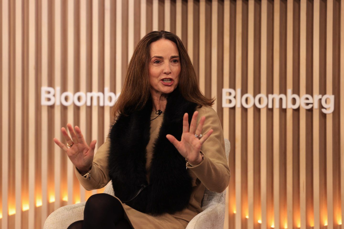 OpenAI CFO Sarah Friar in Davos, Switzerland, on Jan. 21, 2025. (Photo: Chris Ratcliffe/Bloomberg/Getty Images)
