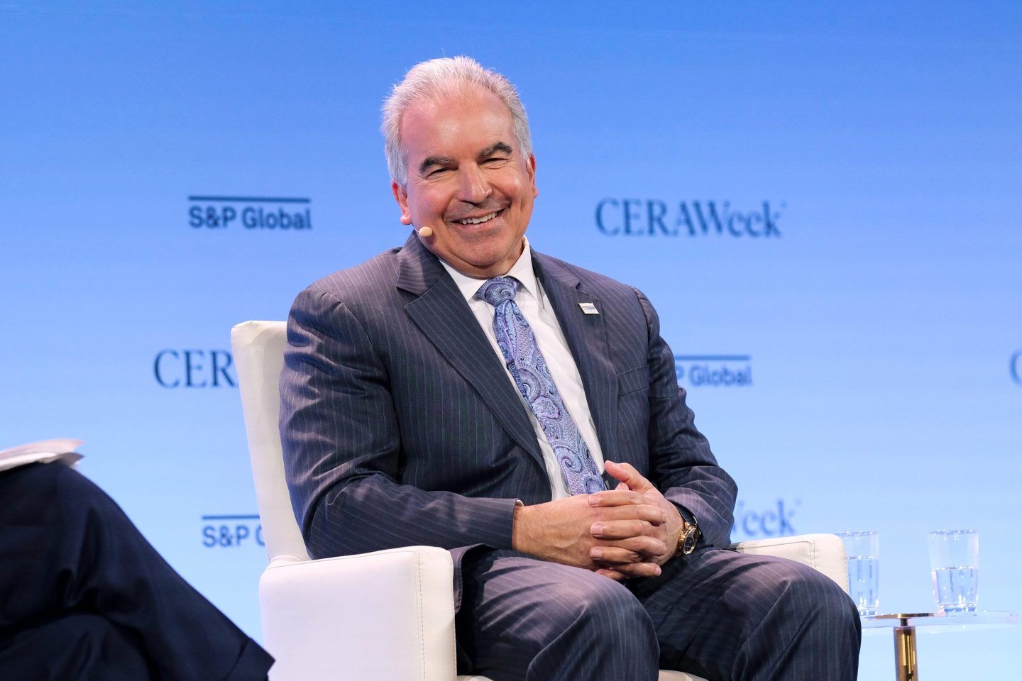 Jack Fusco, CEO Cheniere Energy, smiles
