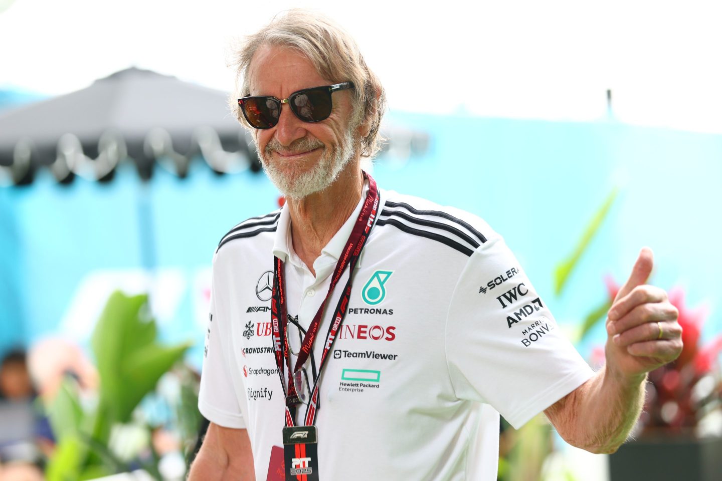 Jim Ratcliffe, CEO of INEOS prior to the F1 Grand Prix of Miami at Miami International Autodrome on May 04, 2025 in Miami, Florida.