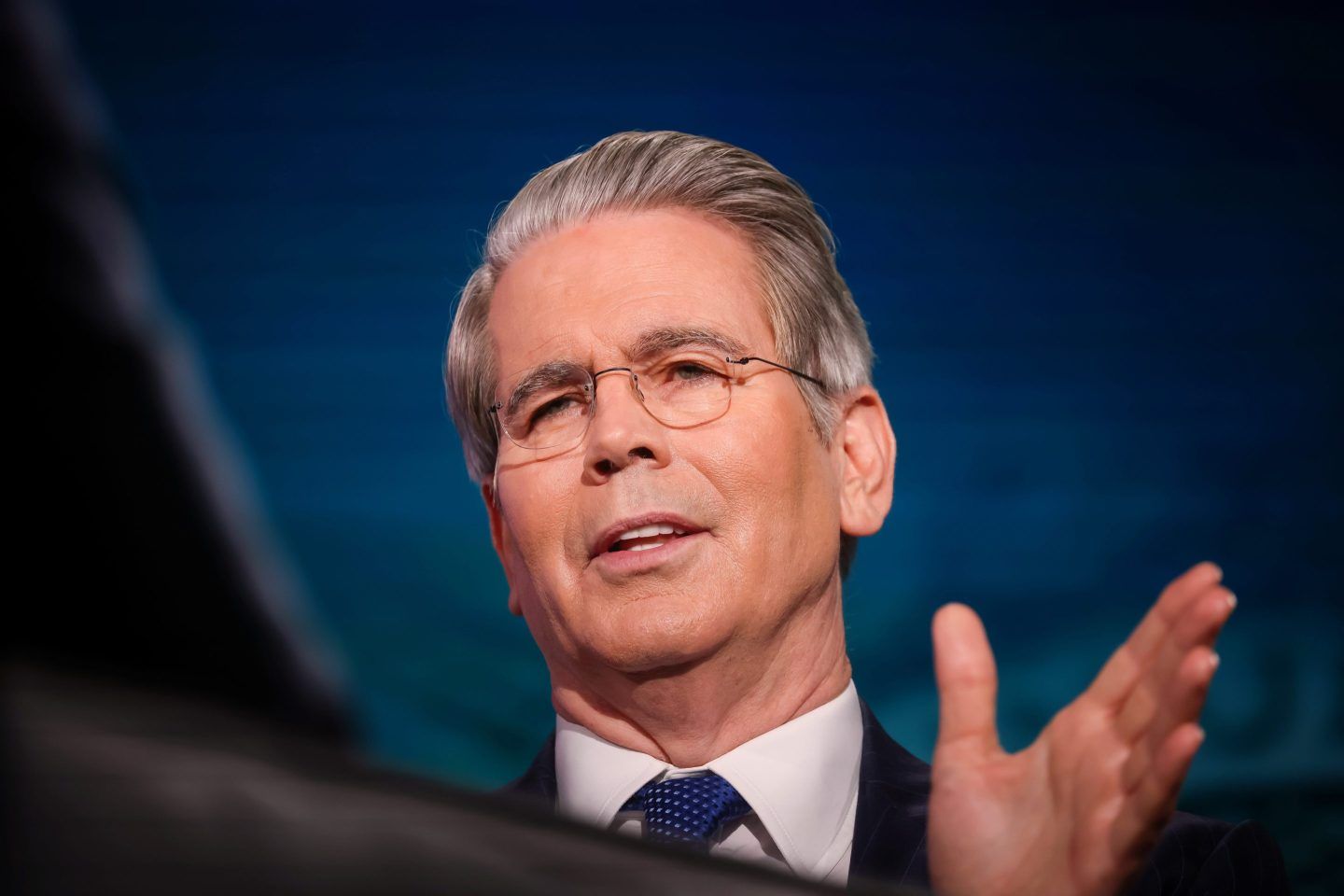 Scott Bessent, U.S. treasury secretary, during a Bloomberg Television interview in New York on Friday, May 23, 2025. 