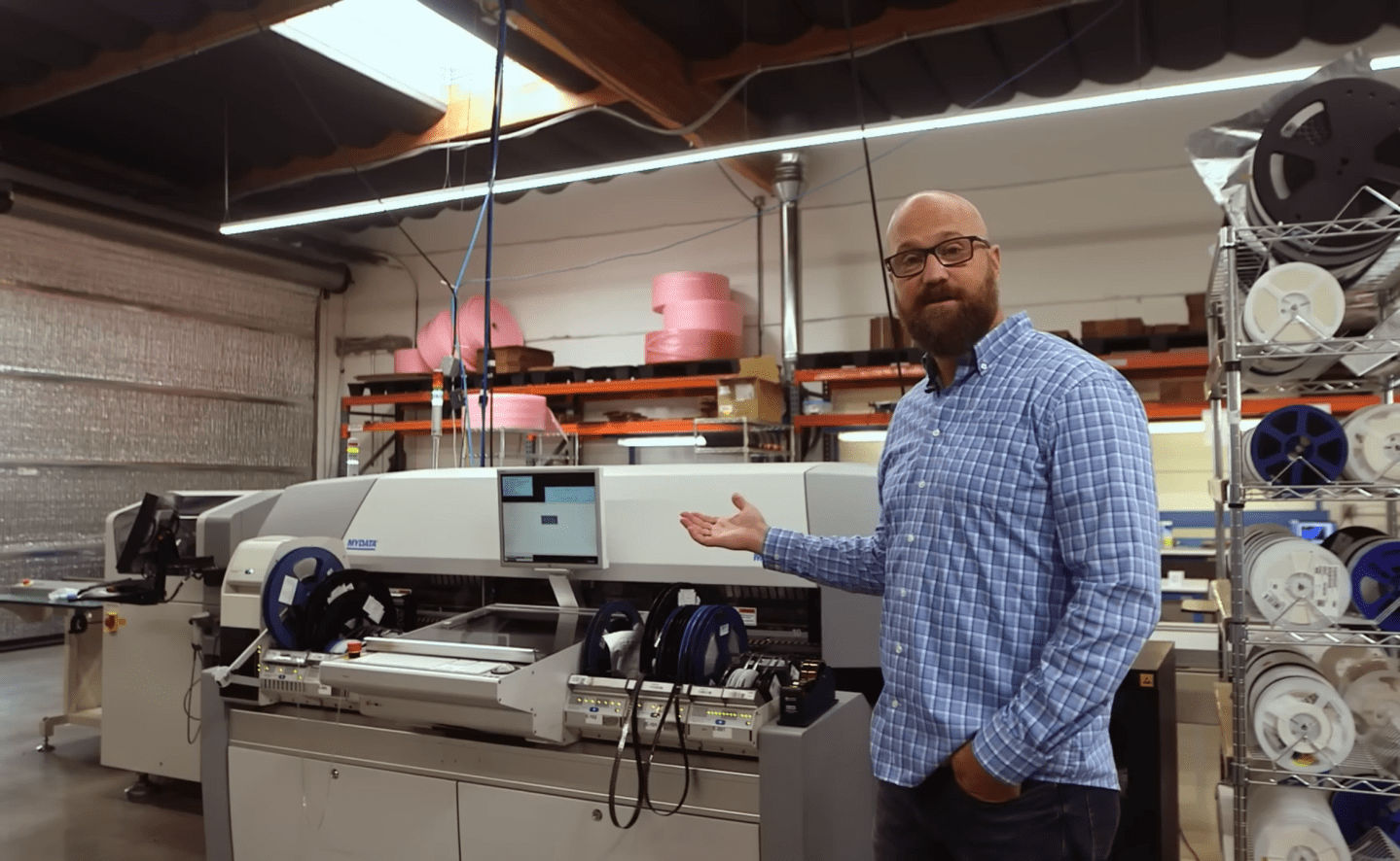 Todd Weaver, CEO of Purism, at his company's smartphone assembly plant near San Diego.