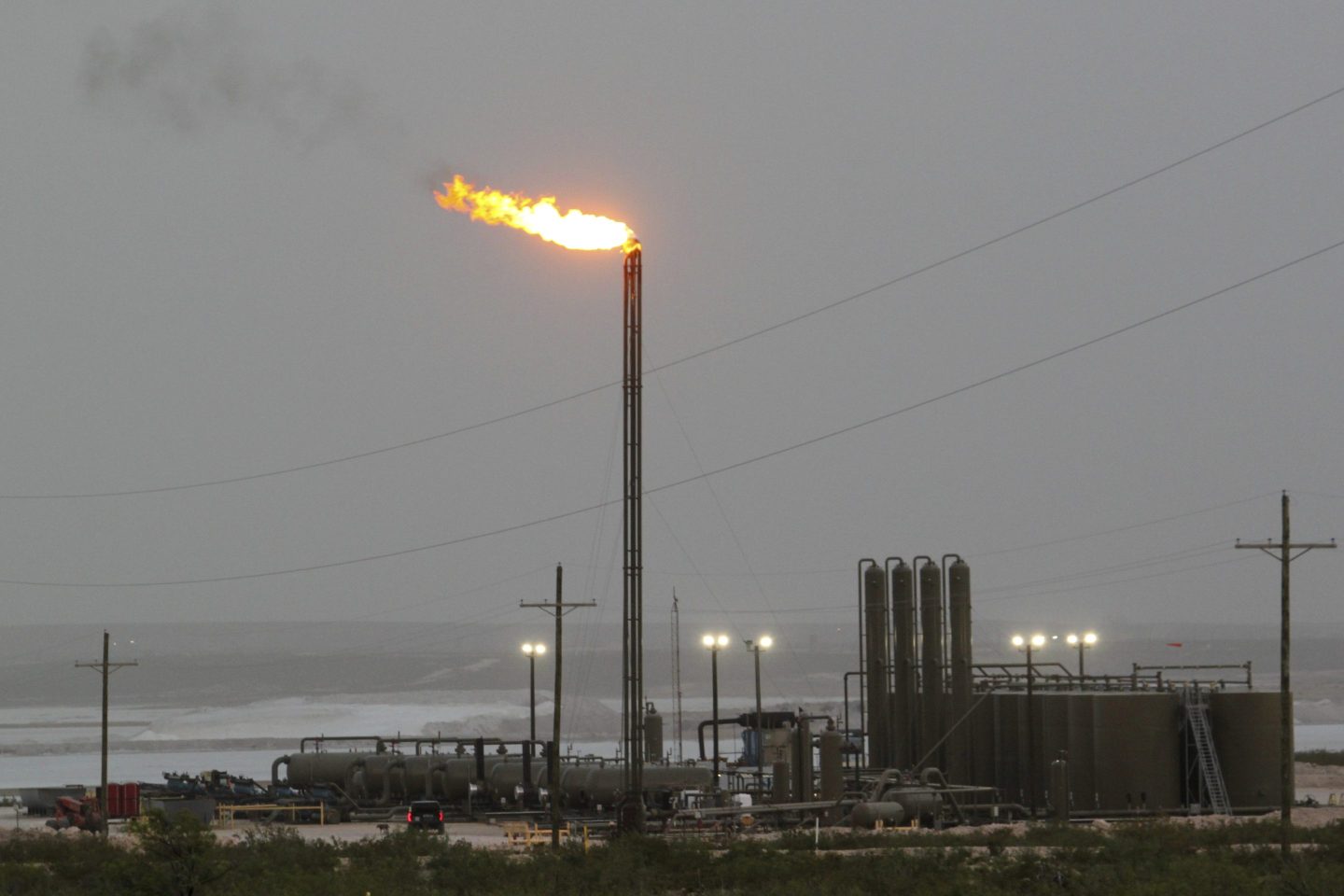 A natural gas basin in New Mexico