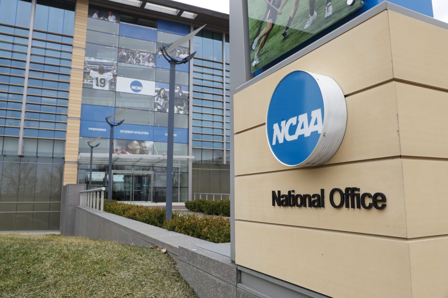 The NCAA headquarters in Indianapolis.
