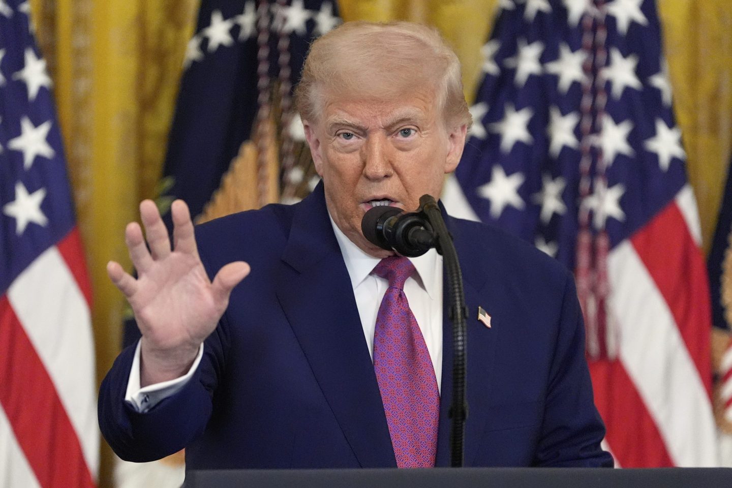 President Donald Trump at the White House on Thursday.