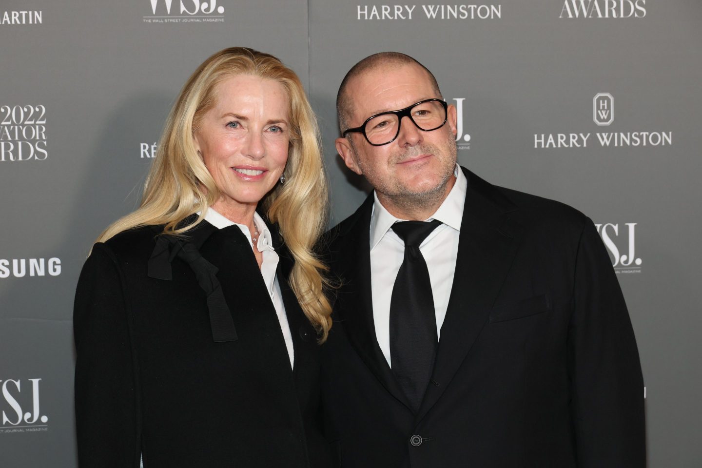 Philanthropist and entrepreneur Laurene Powell Jobs pictured with friend and Apple design legend Jony Ive