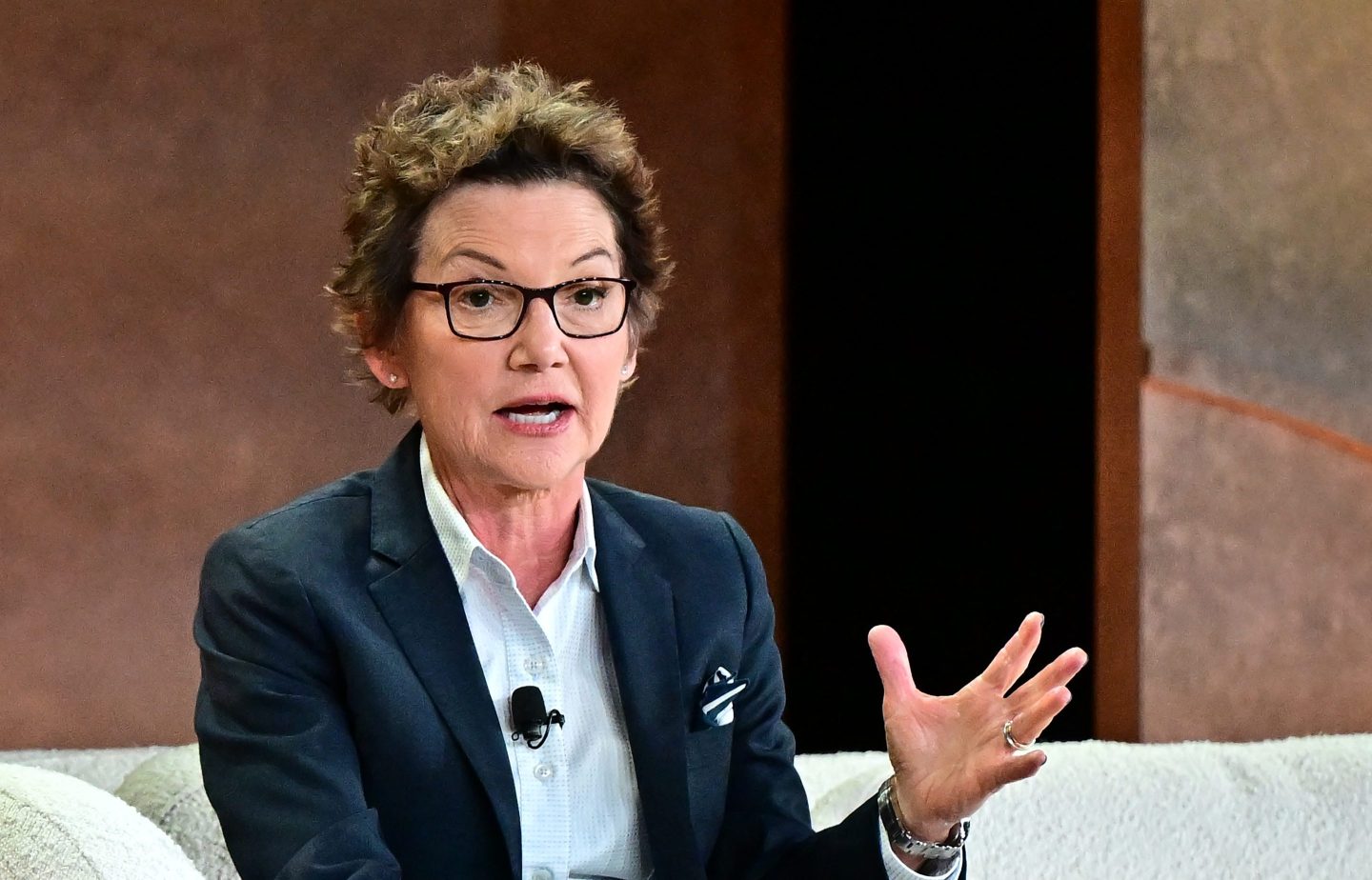 Mary Daly, president of the Federal Reserve Bank of San Francisco, in Laguna Beach, California, on Oct. 21.